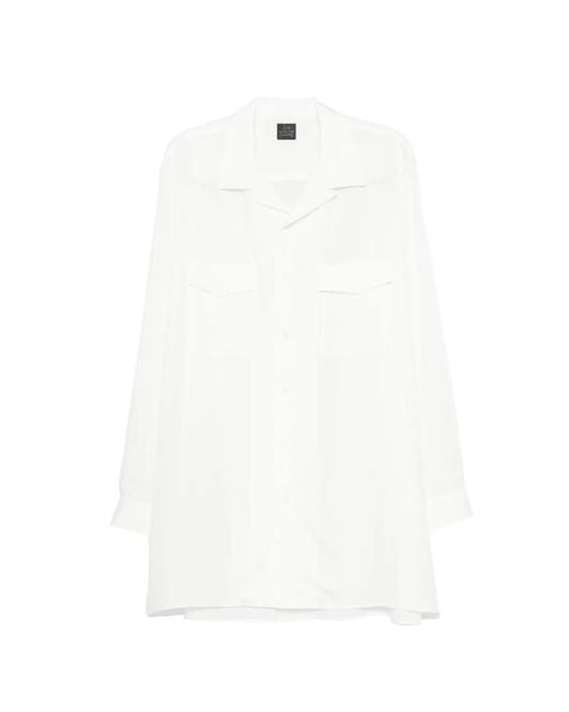 Yohji Yamamoto White Flap-Pocket Shirt for men