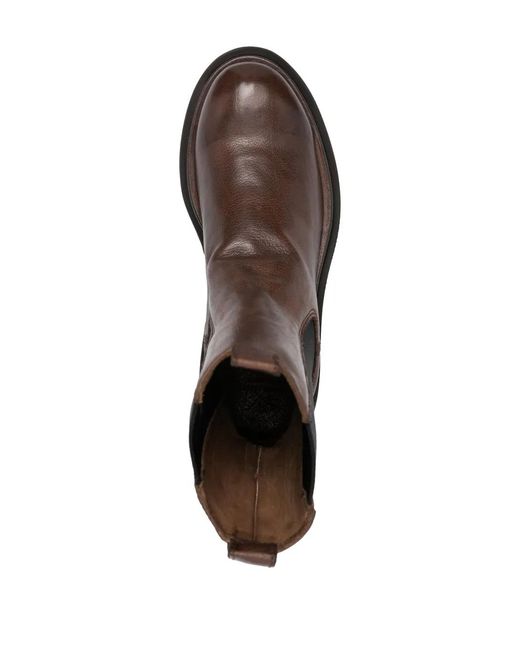 Officine Creative Brown Wisal Dd 107 Leather Boots