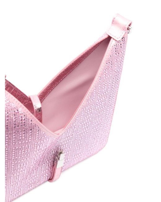 Givenchy Pink Mini Cut Out Crystal-embellished Shoulder Bag