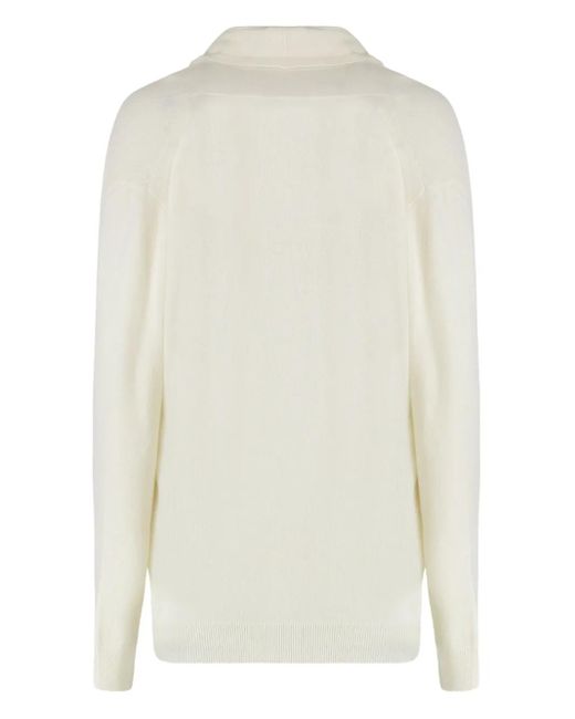 Fabiana Filippi White Pearl-Button Cardigan