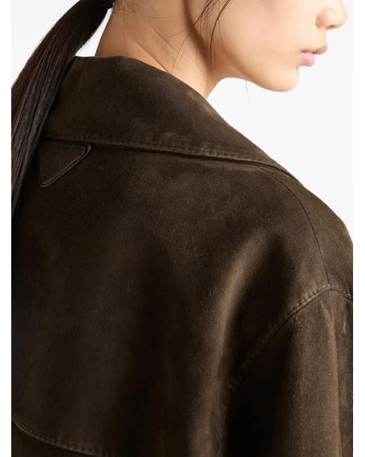 Prada Suède Jack in het Brown