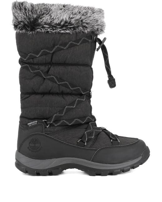 Timberland Black Chillberg Over The Chill Water Quilted Boots
