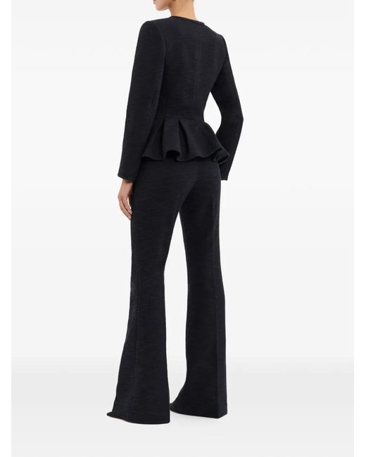 Rebecca Vallance Black London Button-Up Peplum Jacket