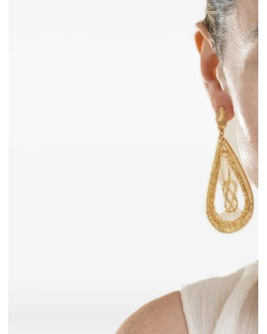 Gas Bijoux Natural Tojo Filea Braided Drop Earrings