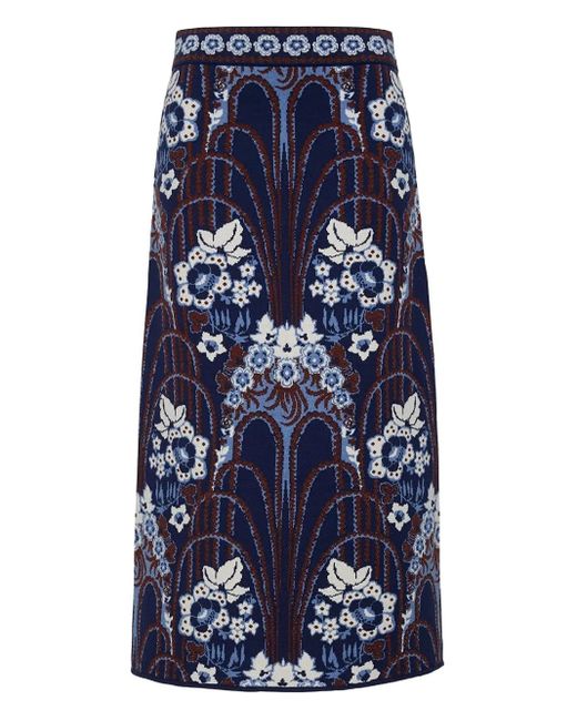 Cara Cara Blue Clara Midi Skirt
