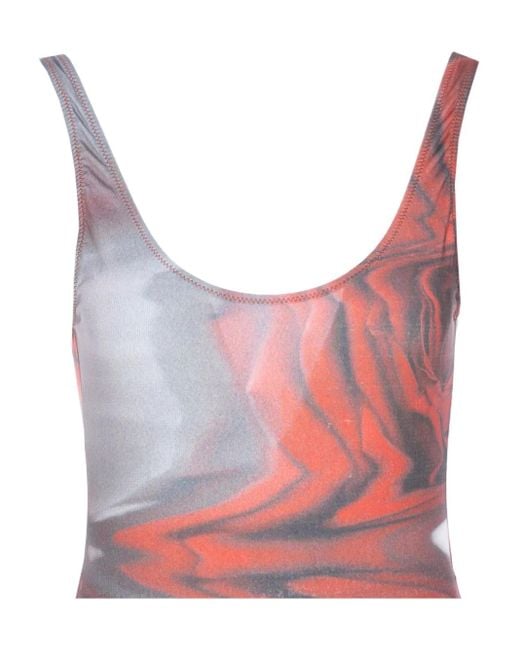 Maillot De Bain À Détails De Volants Jean Paul Gaultier en coloris Pink