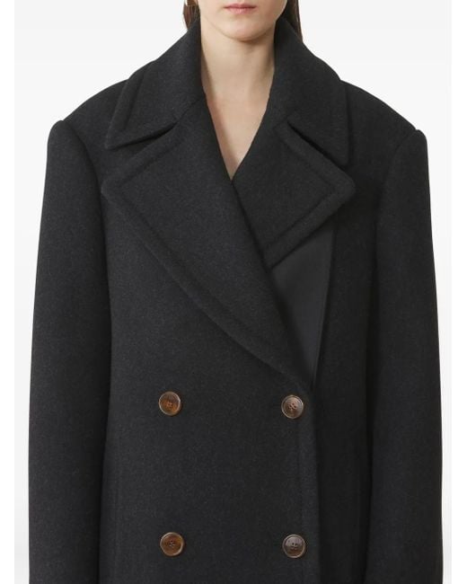 Lanvin Black Double-Breasted Long-Sleeve Jacket