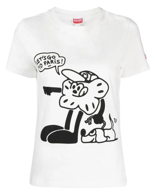 KENZO White Boke Boy Travels T-shirt