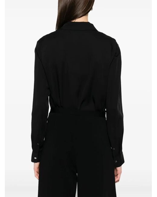 Theory Black High-Waisted Trousers