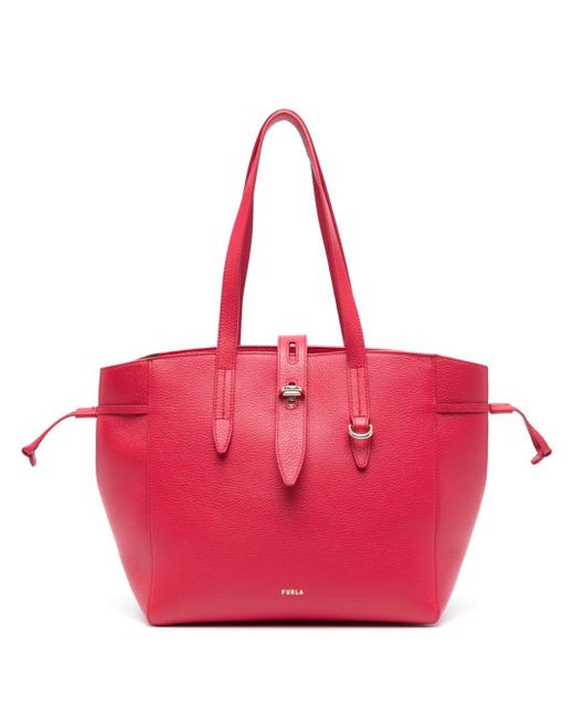 Furla Medium Leather Tote - Pink Totes, Handbags - WFU31911