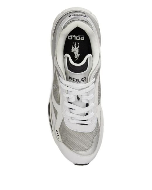 Polo Ralph Lauren White Trackster 275 Sk Logo-Detail Sneakers for men