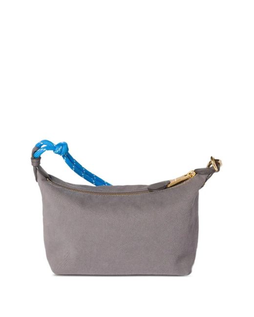 Miu Miu Blue Gabardine Rope-Handle Mini Bag