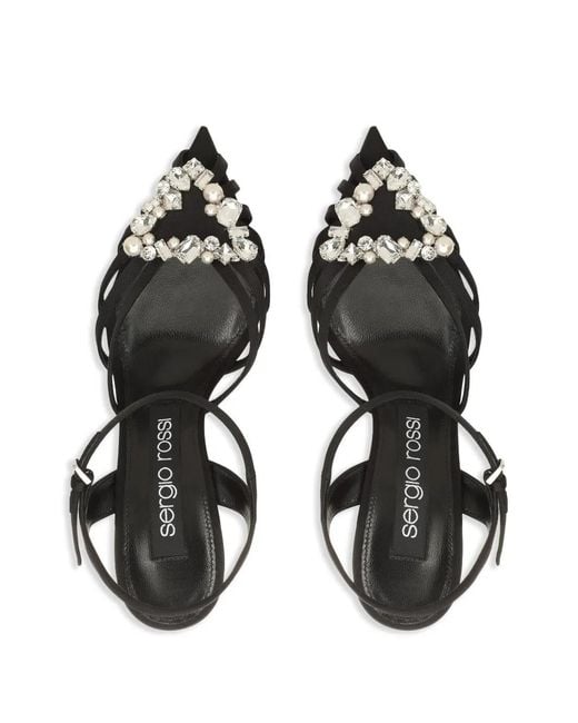 Sergio Rossi Black Sr Godiva Sandals
