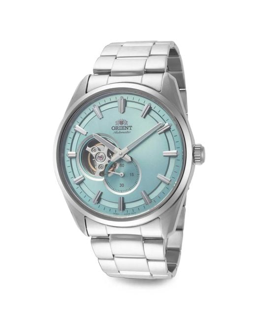 Orient Blue Semi Skeleton .8Mm Watch for men
