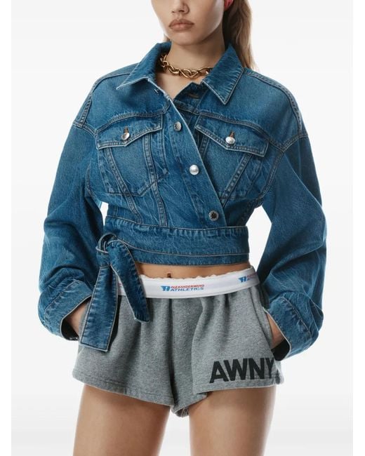 Alexander Wang Blue 'Wrapped Trucker' Jacket