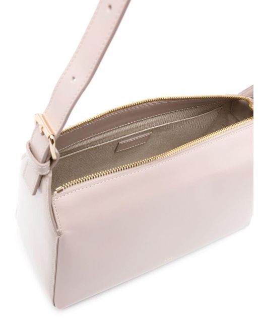 A.P.C. Pink Virginie Leather Shoulder Bag