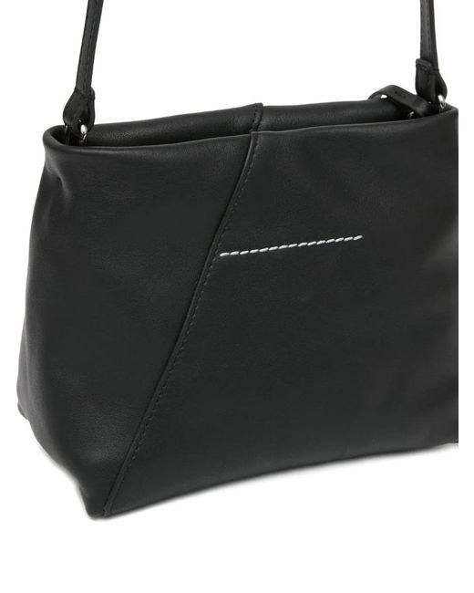 MM6 by Maison Margiela Black Sac À Bandoulière En Cuir