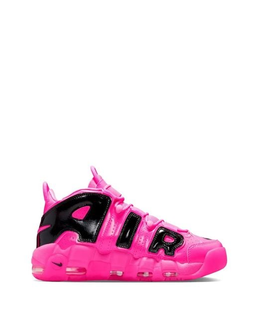 Nike Pink Air More Uptempo High-Top Sneakers
