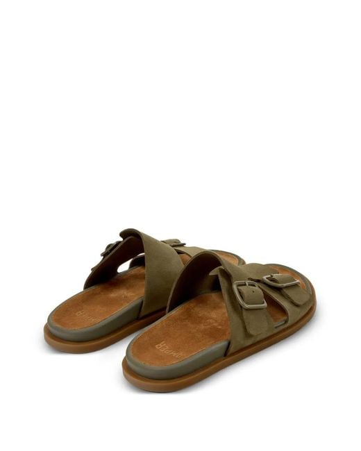 Camper Green Lluc Buckle-Strap Sandals for men