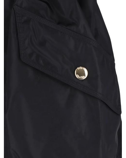 Burberry Black Nylon Hooded Jacket