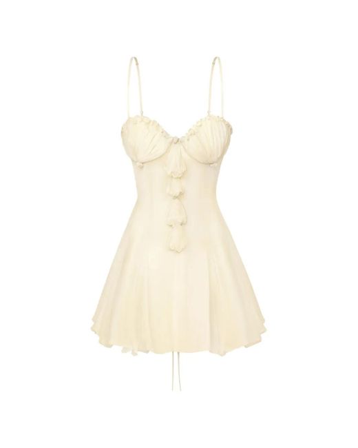 Stolen Stores White Shell Ruffled Dress