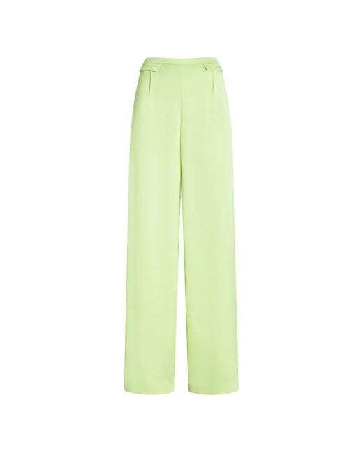 Genny Green Flap-Pocket Trousers