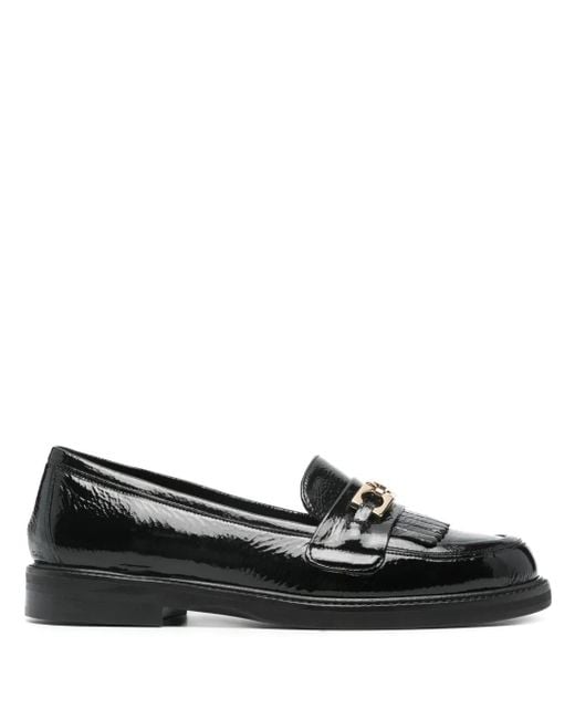 Roberto Festa Black Ayko Leather Loafers