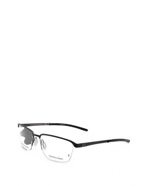 Under Armour White Half-Rim Rectangle-Frame Glasses for men