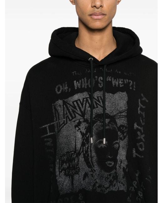 X Future hoodie en coton Lanvin pour homme en coloris Black