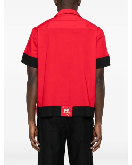 Camisa Con Perro Estampado Bode de hombre de color Red