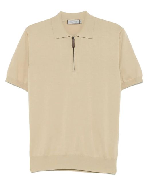 メンズ Canali ポロシャツ Natural