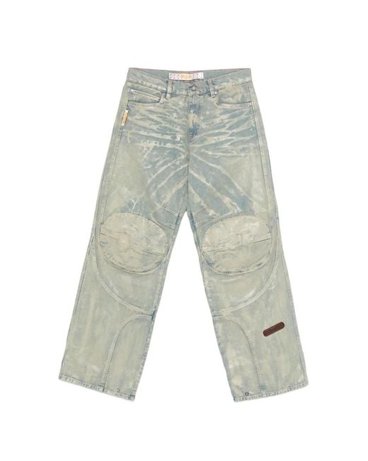 PDF White Biker Mice Panelled Jeans for men