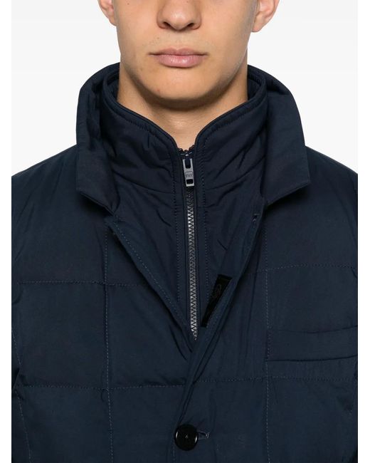 Fay Blue Double-Front Down Jacket for men