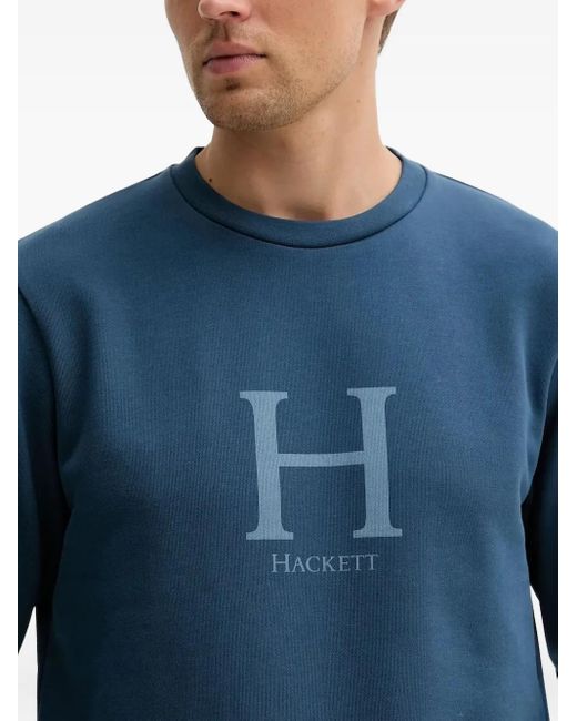Hackett Blue Logo Sweatshirt for men