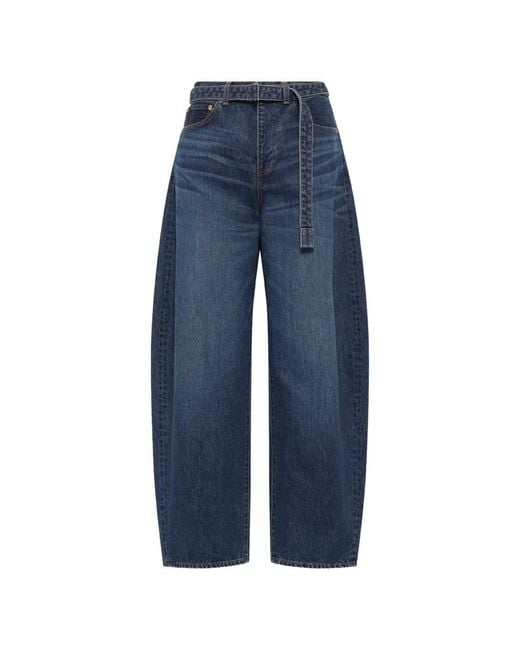Sacai Blue Belted Jeans