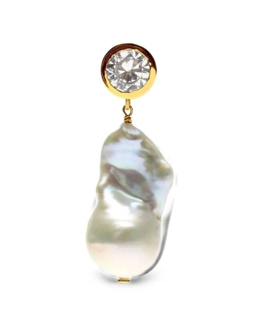 Sharra Pagano White Inclusion Single Earring