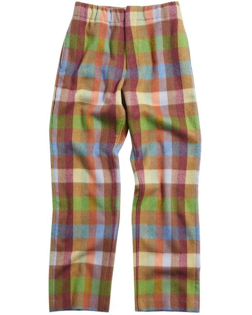 Zegna Red X The Elder Statesman Checked Cashmere Track Pants for men