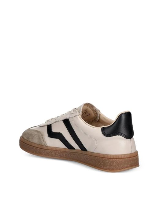 Gant Natural Suede-Panelled Lace-Up Sneakers