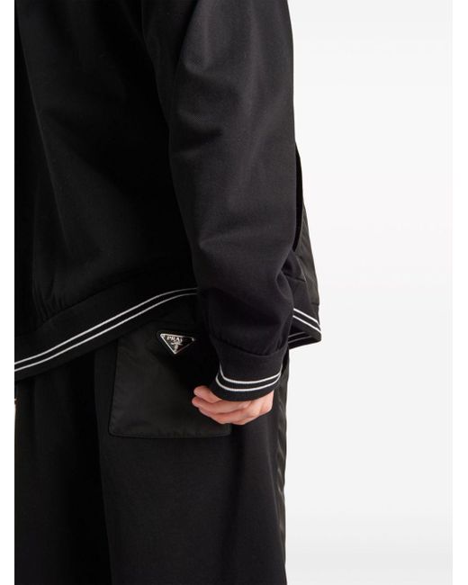 Shorts con vita elasticizzata di Prada in Black da Uomo