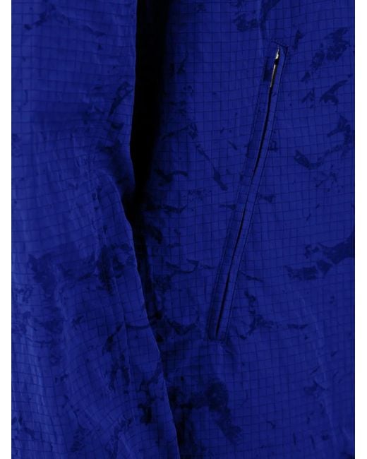 Laminar Blue Veste Water En Jacquard À Capuche