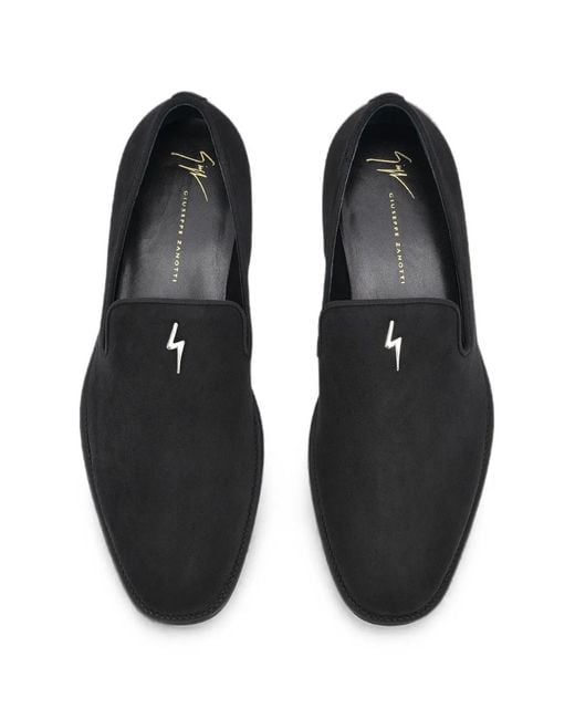 Giuseppe Zanotti Black G-Flash Loafers for men