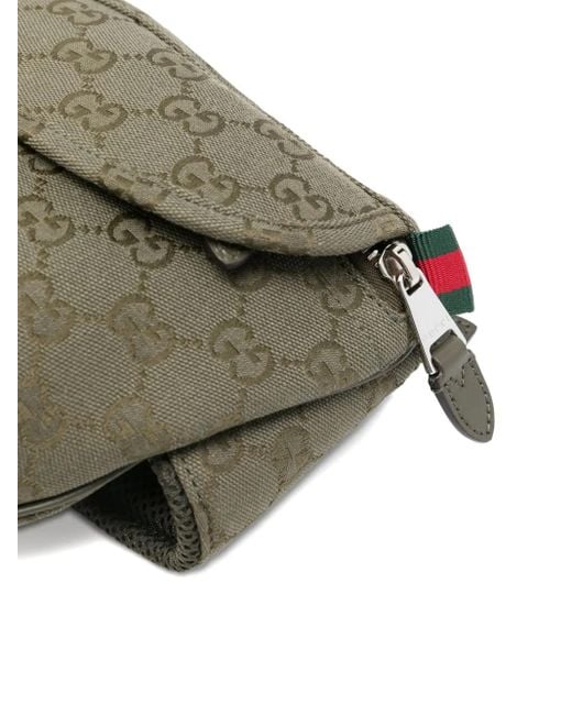 Gucci Gray Gg Canvas Belt Bag for men