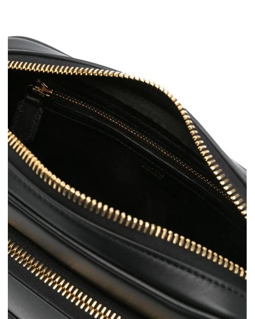 メンズ Tom Ford レザーメッセンジャーバッグ Black