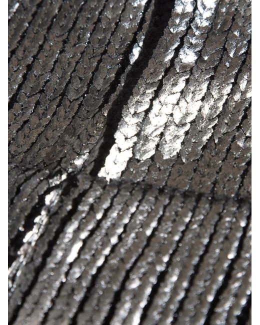 Juicy Couture Gray Sequin-Embellished Beanie Hat