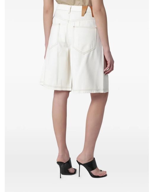 DARKPARK White Contrast-Stitch Denim Shorts