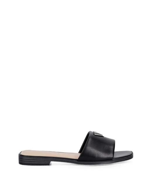 Guess White Ramlan Logo-Plaque Slides