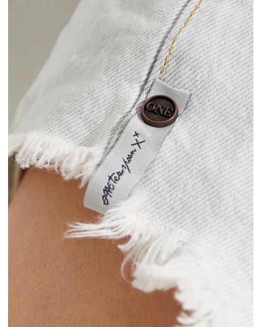 One Teaspoon Black Frayed Shorts