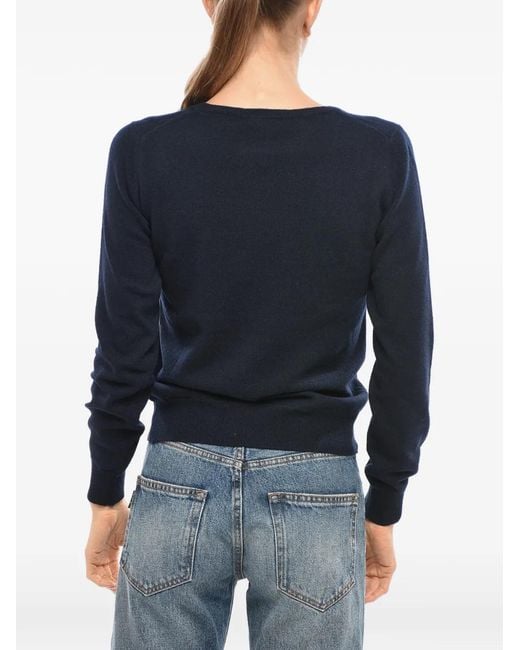 Malo Blue Crew-Neck Sweater