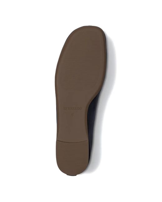Bernardo Blue Meredith Central-Seam Ballet Flats