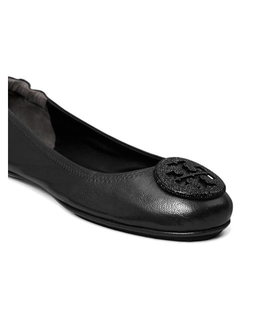 Tory Burch Black Elegant Ballet Flats For